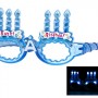 Lunettes lumineuses clignotantes LED, surprise anniversaire Lunettes Lumineuses c’est une super idée pour vos soirées de fêtes. Avec ses lunettes, votre regard sera plus que lumineux ! Idéal en complément de bien des déguisements Génial idée de cadeau pour enfant ou adulte joyeux anniversaire homme femme fille garcon romantique original Promotion pas cher, choisir:bleu